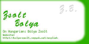 zsolt bolya business card